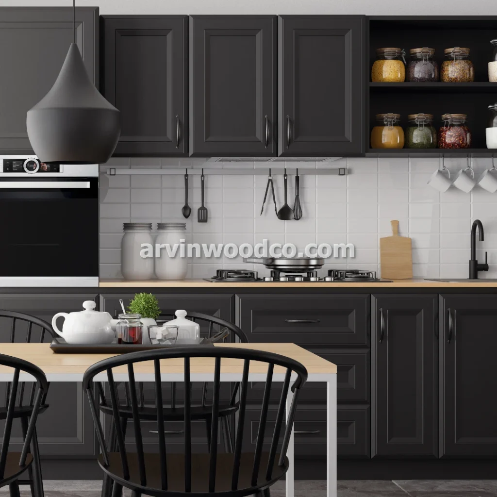 آروین چوب طراحی و اجرای کابینت کلاسیک در مشهد